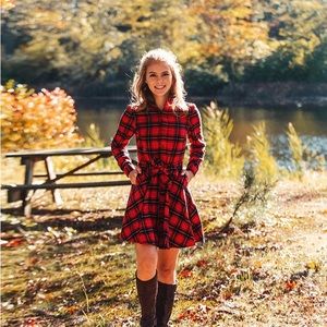 Apple Pie Skillet Flannel Dress